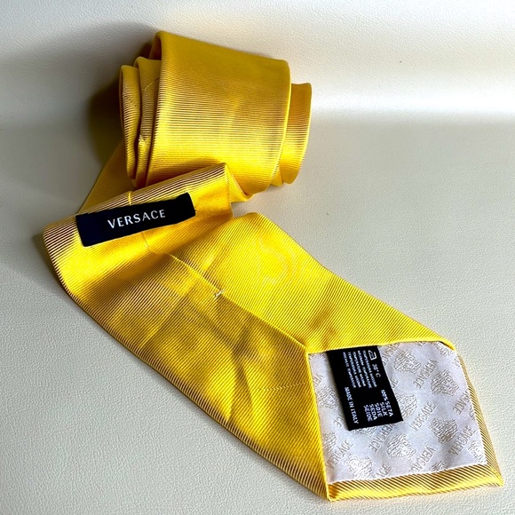 Versace Accessories Versace Gold Iridescent Tie Poshmark